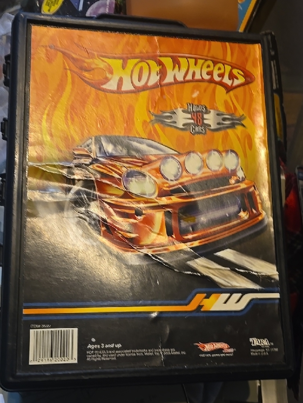 Hot Wheels Graphic Carrying Case - Orange Flame Race Car